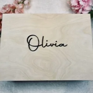 Memorybox groot - 3D naam